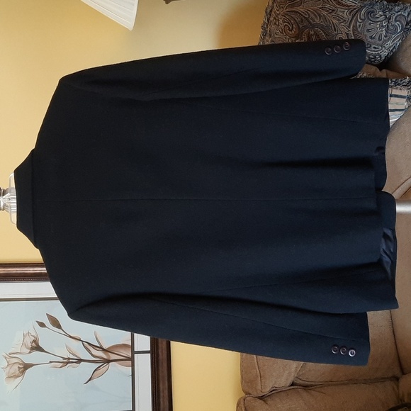 Women's Private Concepts Vintage Black Wool Blazer - Picture 4 of 5